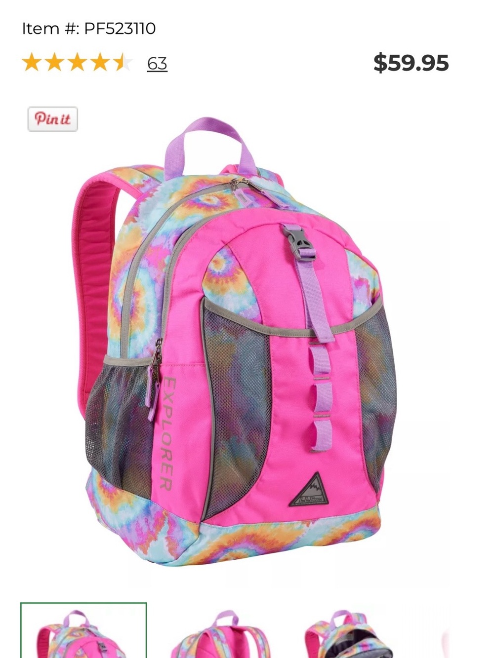 Girls backpack